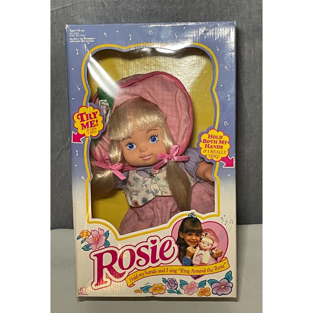 Vintage 1994 DSI Rosie Talking Singing Ring Around the Rosie Doll NIB Works